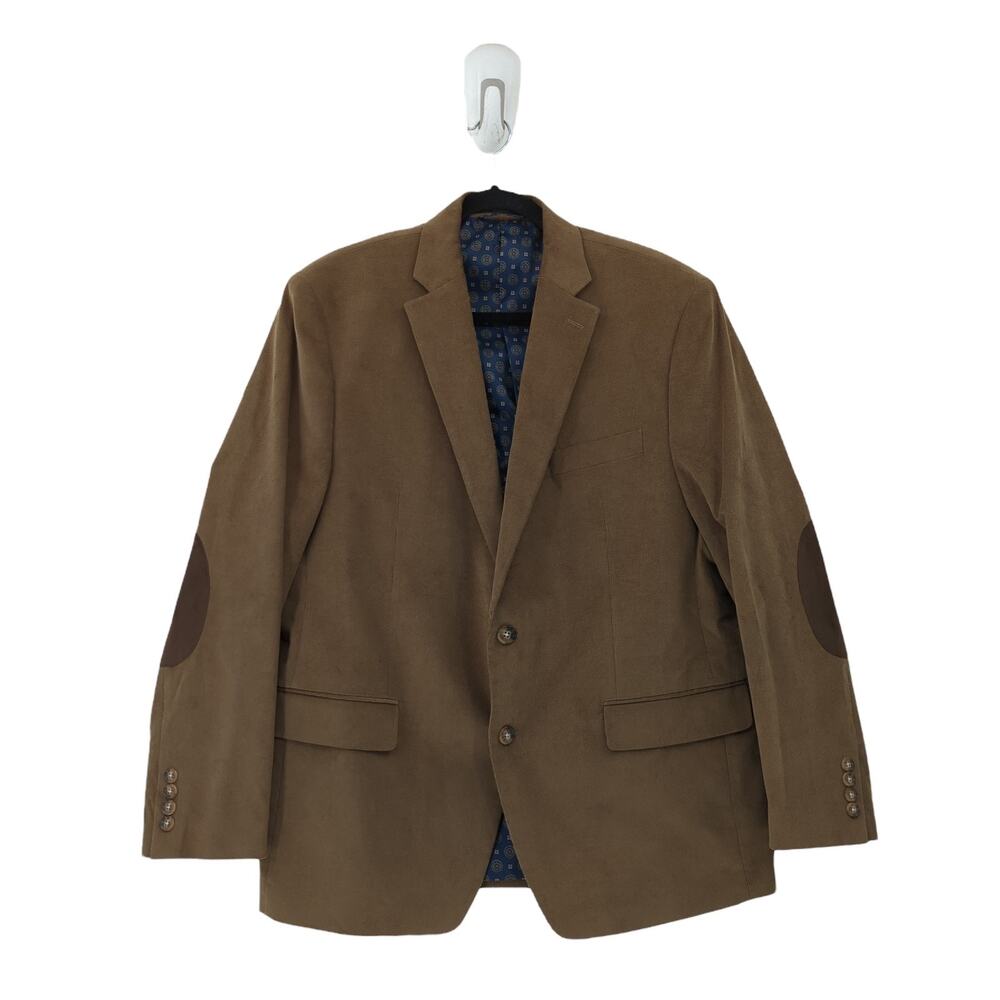 Lauren Ralph Lauren Men 43 R Blazer Jacket Brown Corduroy Elbow Patches Academic